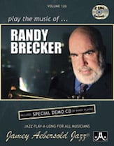 Jamey Aebersold Jazz #126 RANDY BRECKER Book with Online Audio cover Thumbnail